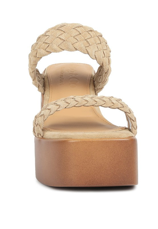 Misaki Braided Detail Chunky Sandals