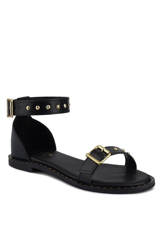 ROSEMARY Buckle Straps Flat Sandals