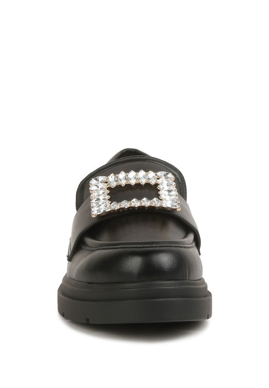 Bossi Loafers With Buckle Embellishment