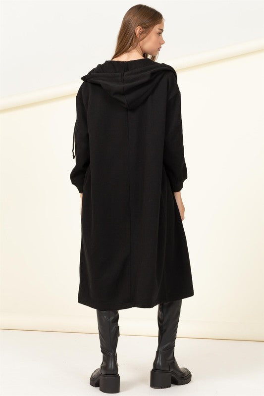 ESSENTIAL BLISS FRENCH TERRY HOODED COAT