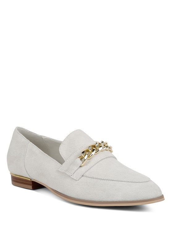 Ricka Chain Embellished Loafers